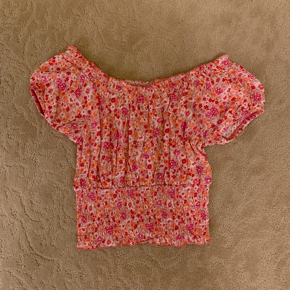 SELF ESTEEM- Floral Off the Shoulder Top